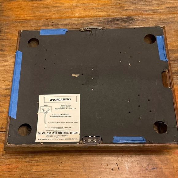 Vintage Framed Jenson Speaker Frame Art Wall Decor 17.5” x 14” Venice Scene MCM - Picture 6 of 9